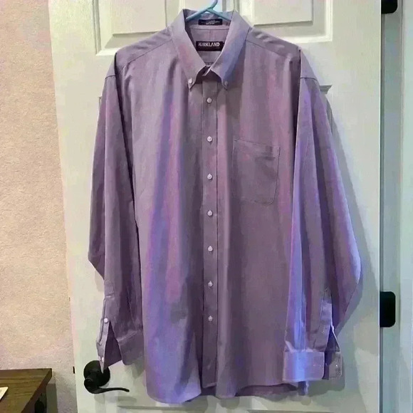 Kirkland Lavender Dress Shirt. Size 18-36 - Picture 1 of 7